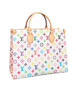 Louis Vuitton Kadin Çanta OnTheGo MM Orta Boy Rengarenk Logo Monogram