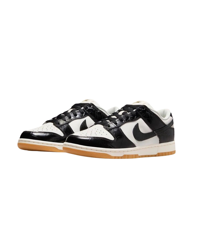 Nike Dunk Low LX “ Black Croc “ UniSex - Görsel 2