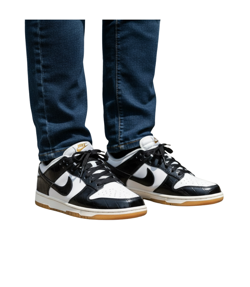 Nike Dunk Low LX “ Black Croc “ UniSex - Görsel 3