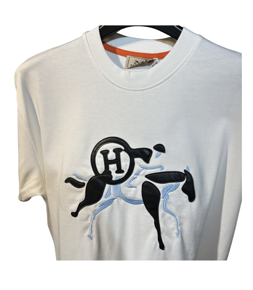 Hermes Jokey Logo T Shirt - Görsel 6
