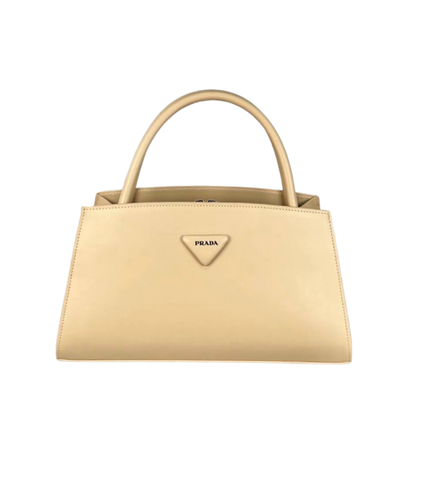 PRADA - BRUSHED LEATHER BAG HAKİKİ DERİ İTHAL ÜRÜN - Görsel 4