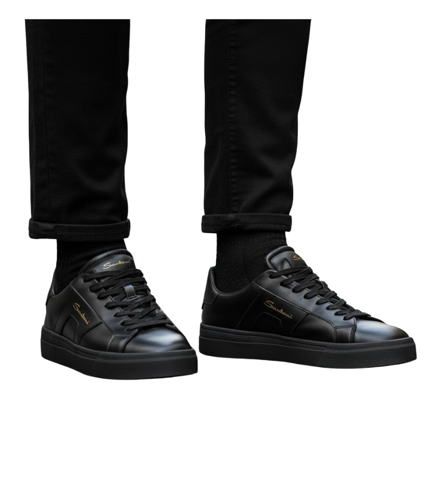 Santoni Sneaker Siyah - Görsel 2