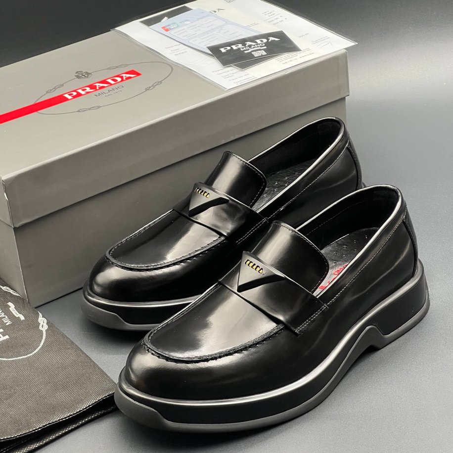 PRADA HAKİKİ DERİ ERKEK LOAFER