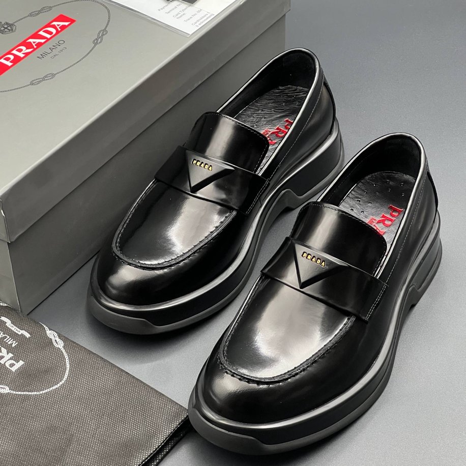 PRADA HAKİKİ DERİ ERKEK LOAFER