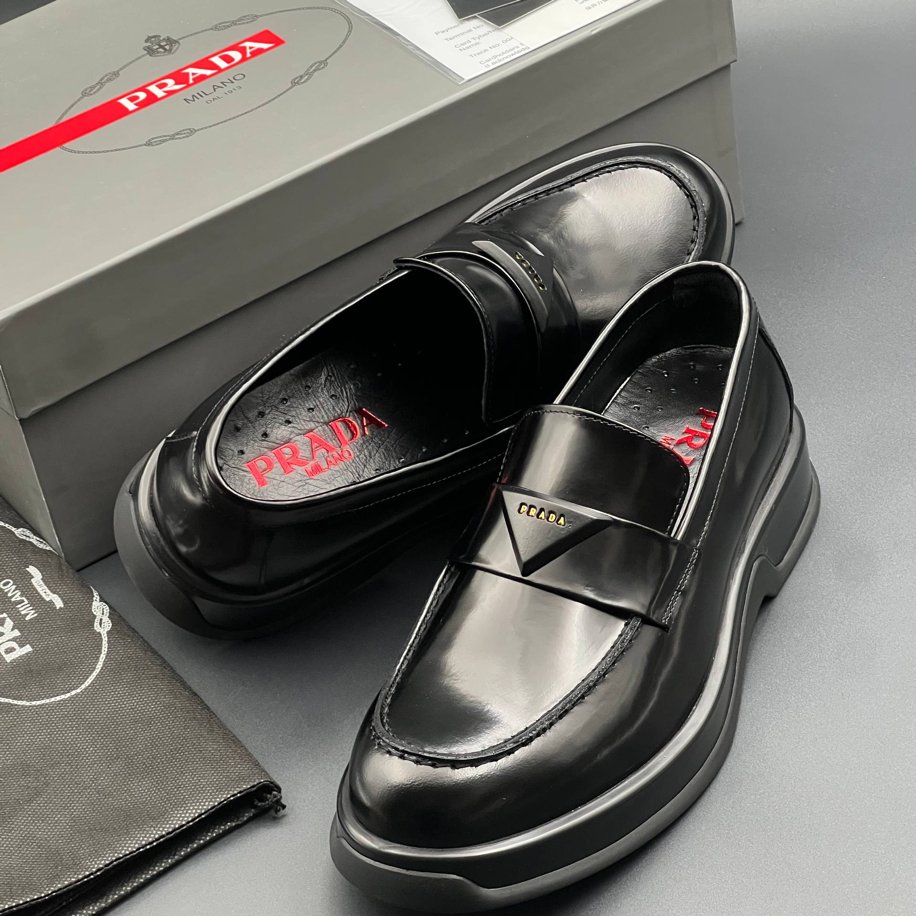 PRADA HAKİKİ DERİ ERKEK LOAFER