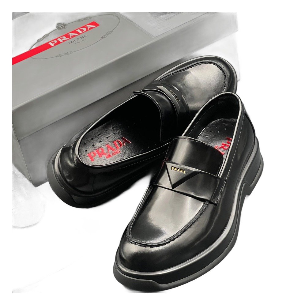 PRADA HAKİKİ DERİ ERKEK LOAFER