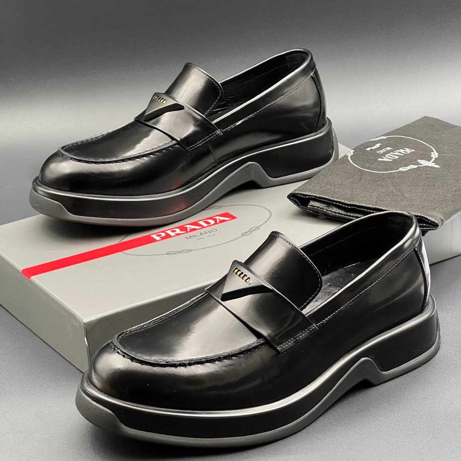 PRADA HAKİKİ DERİ ERKEK LOAFER